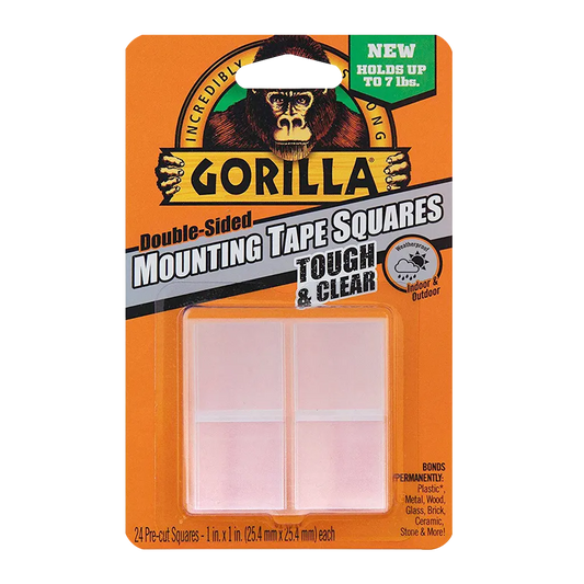 Gorilla Tough & Clear Mounting Pre-Cut Squares